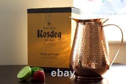 Kosdeg Copper Pitcher With Lid 68 Oz Drink More Water, Lower Your Sugar