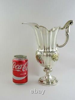 LARGE SILVER-GILT WATER EWER or BEER PITCHER, London 1925 Harman & Co. PIMMS