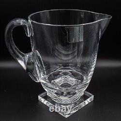 Lalique France Crystal Argos Water Pitcher Jug with Sticker 7 1/8 FREE USA SHIP