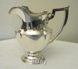Large 3 3/8 pint Antique Gorham Sterling Silver Water Pitcher - Free Shipping