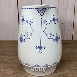 Large 8 Antique Furnivals Denmark 64 oz Pitcher Water Jug Rare