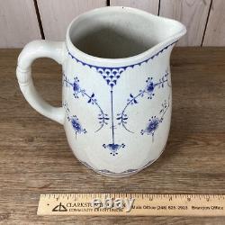 Large 8 Antique Furnivals Denmark 64 oz Pitcher Water Jug Rare