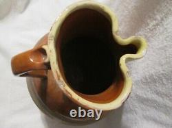 Large Antique French Terracotta Water Pitcher Earthenware Jug