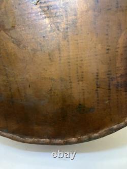 Large Antique Middle Eastern Turkish Hammered Copper Water Jug 18 + inches tall