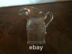 Large EAPG Glass Water Pitcher Milk Jug American Sandwich Tulip MMA Museum