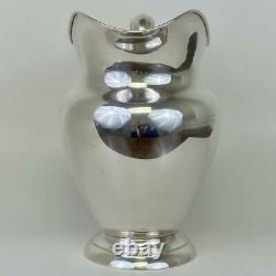 Large GORHAM #182 Wide Mouth 4-1/4 Pint Sterling Silver French Water Pitcher Jug