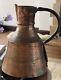 Large Primitive Copper Hammered Forged Jug Pitcher Vessel Antique Water Wine