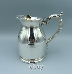 Large Silver Plated Water Jug 2.5 Pints Vintage Mid Century Modern 1250ml