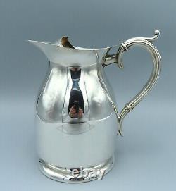 Large Silver Plated Water Jug 2.5 Pints Vintage Mid Century Modern 1250ml