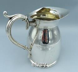 Large Silver Plated Water Jug 2.5 Pints Vintage Mid Century Modern 1250ml