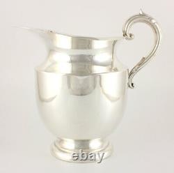 Large Vintage American Silver Plate Water Pitcher Jug. WM Mounts USA. C1940