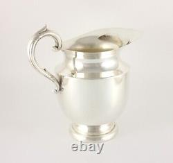 Large Vintage American Silver Plate Water Pitcher Jug. WM Mounts USA. C1940