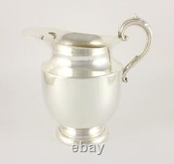 Large Vintage American Silver Plate Water Pitcher Jug. WM Mounts USA. C1940