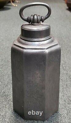 Late 18th/Early 19th Century English Octagonal Pewter Cold Water Jug