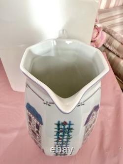 Lenox Village Water Pitcher Fine Porcelain With Original Box
