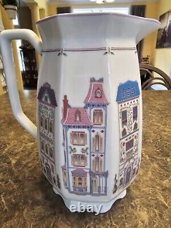 Lenox Village Water Pitcher Vintage Statement Piece Excellent Displayed Only