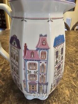 Lenox Village Water Pitcher Vintage Statement Piece Excellent Displayed Only