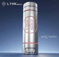 LynkNano 9000ppb Hydrogen H2 Water Bottle PORTABLE & DIGITAL Drink Cup + Inhaler