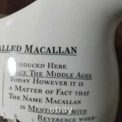 MACALLAN Scotch Whiskey Water Jug Water Pitcher Pottery Limited Item RARE USED