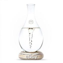 MAYU Swirl Water Pitcher, Borosilicate Glass Carafe, 1.5 Liter Design Jug Di