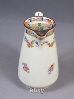 MINTON ROSE ANTIQUE Older Water Milk JUG Pitcher RARE England A4807 Metal Lid