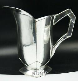 MODERNIST French Christofle Gallia Silverplate Water Pitcher by Louis Sue & Mare
