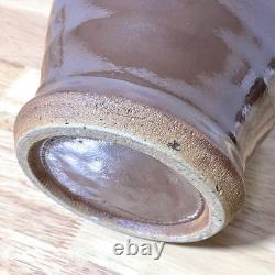 Mashiko Ware Pitcher Jug? Water Injection Water? Persimmon Glaze Flower Vase F