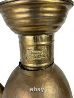 Massive 40 Antique Handcrafted Turkish Star Copper Plated Tin Water Pitcher Jug