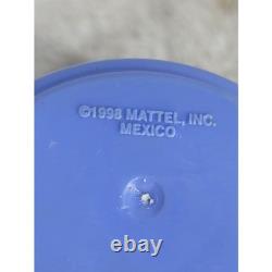 Mattel 1998 Little Mommy Doll Bath Watering Can Pitcher Toy Blue Flowers