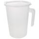 Measuring Pot Clear Cups Graduated Mixing Water Pitcher Jug With Lid