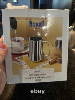 Mepra Italy Water Pitcher 18/10 High Quality Stainless Steel
