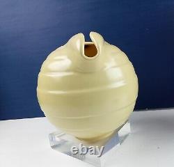 Metlox CA Poppytrail 257 Yellow Rib Orb Ceramic Water Beverage 7h Pitcher 50's