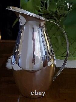 MidCentury Modern Sterling Silver Water Pitcher Mexico