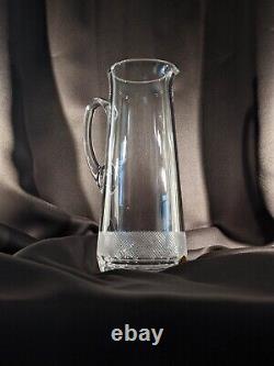 Moser Royal Water Jug Pitcher Vintage 1970s Clear Czech Glass 100% Lead Free