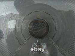 Moser Signed Czech Splendid Gold Trim Cut Crystal Water Pitcher Jug 64 Oz