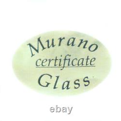 Murano Glass Water Jug Orange Red White Bottle Carafe Pitcher Art Millefiori