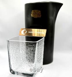 NIKKA whisky cutting 6 glasses water jug 1 pitcher Massan Japan vtg With box