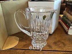 NOS Vintage Waterford Crystal 1.5 Pint Tramore Water Jug Pitcher