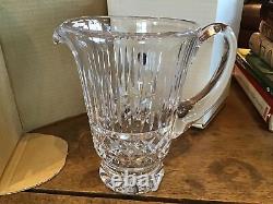 NOS Vintage Waterford Crystal 1.5 Pint Tramore Water Jug Pitcher