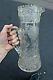 + Nice Heavy Cut Crystal Pitcher, Water Jug, 12 1/2 Ht. + (cu273) Chalice Co