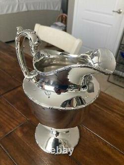 Nice Shreve Crump Low By Gorham 1887 Sterling Silver Water Pitcher 770 Grams