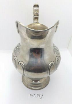 Old Gorham Chantilly Countess Hand Chased Sterling Silver Water Pitcher #1031-2
