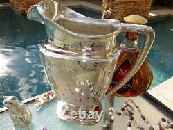 Old Large Pitcher Whiting Sterling Silver Wine Water Jug Ewer Heavy Old Gorham