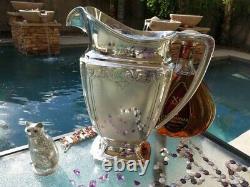 Old Large Pitcher Whiting Sterling Silver Wine Water Jug Ewer Heavy Old Gorham