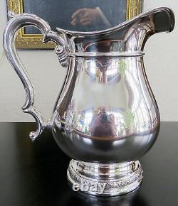 Old Lg. Sterling Silver International Prelude Hand chased WATER PITCHER 682 gr