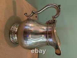 Old Lg. Sterling Silver International Prelude Hand chased WATER PITCHER 682 gr