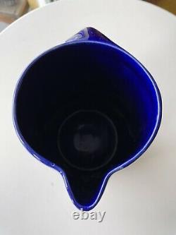 Original Tiffany Water Pitcher By Elsa Peretti. Amazing Cobalt Blue! Large