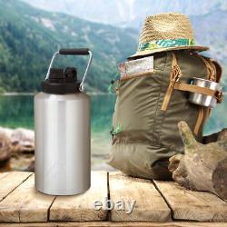 Ozark Trail 1-Gallon Insulated Stainless-Steel Water Jug SilverStrong Anddurable