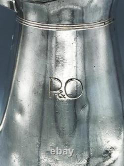 P&O SHIPPING LINE Silver Plated ART DECO Large WATER JUG c1925 MAPPIN & WEBB