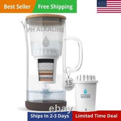 PH Restore Glass Alkaline Water Pitcher Long Lasting Water Filter Pitcher w
